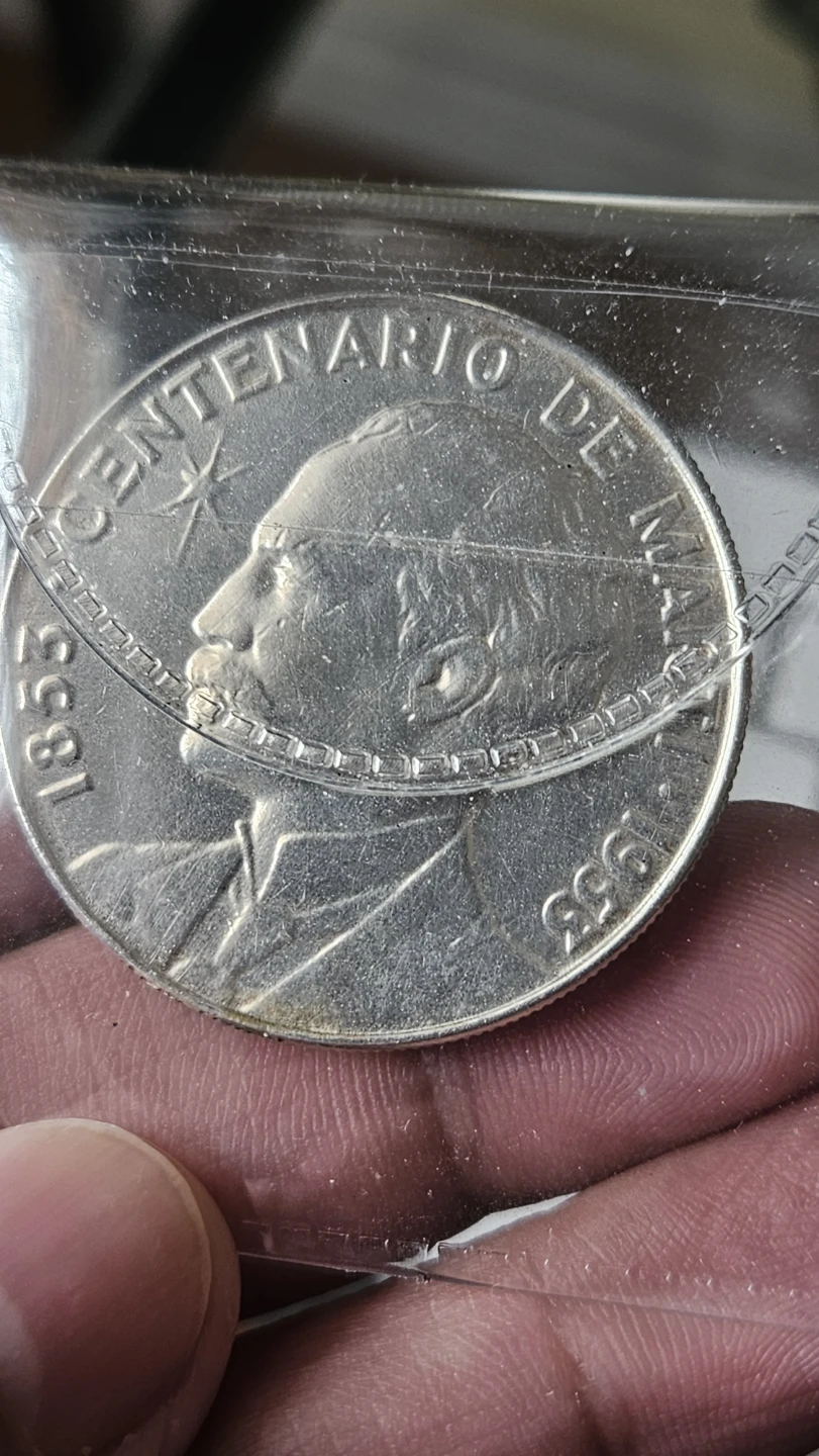 Cuba 1 Peso Coin 1853-1953