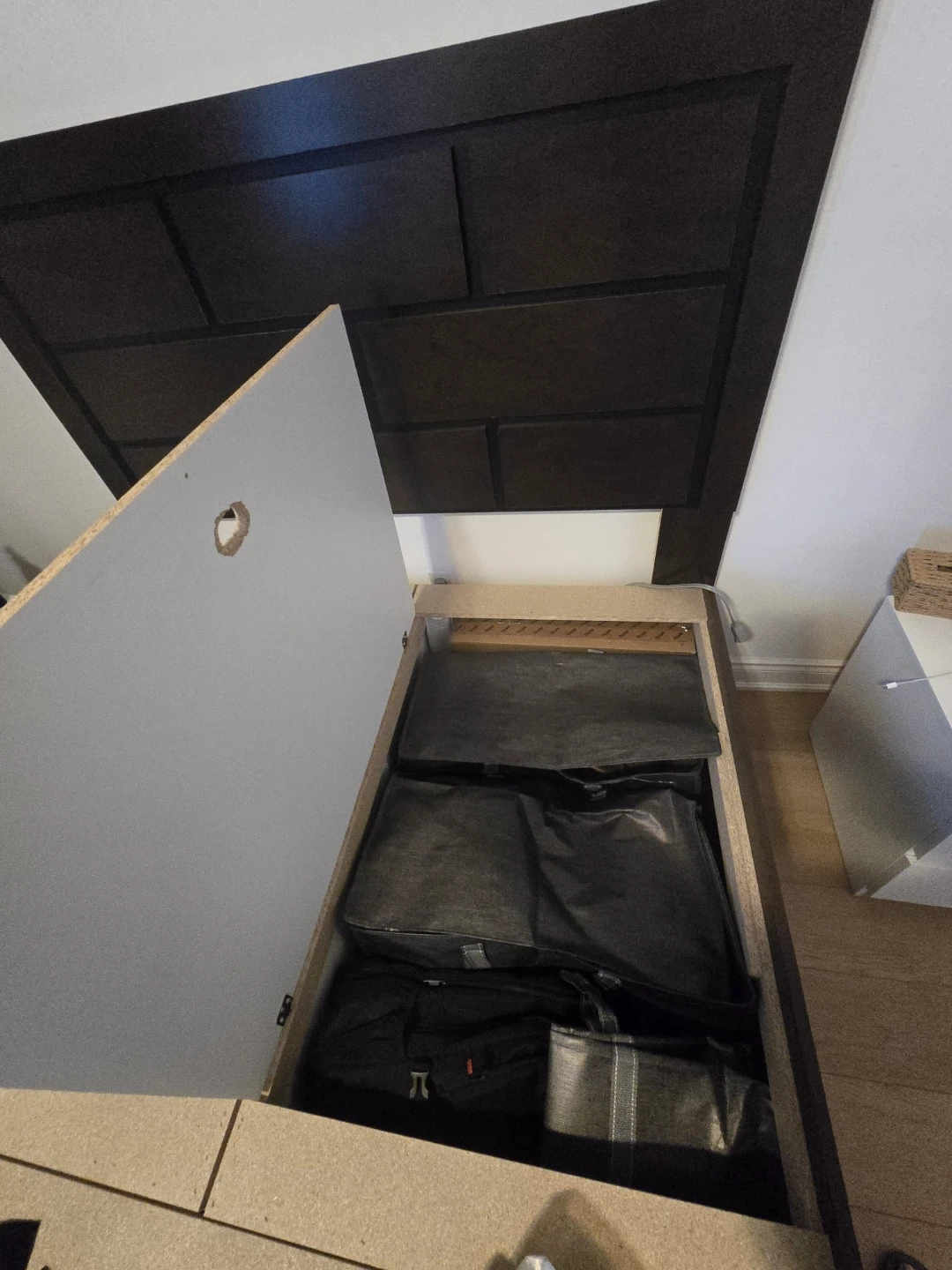 Queen Storage Bed with Headboard - photo 3