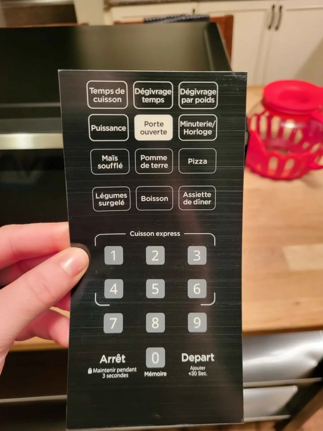 Danby Microwave Control Panel Sticker - photo 2