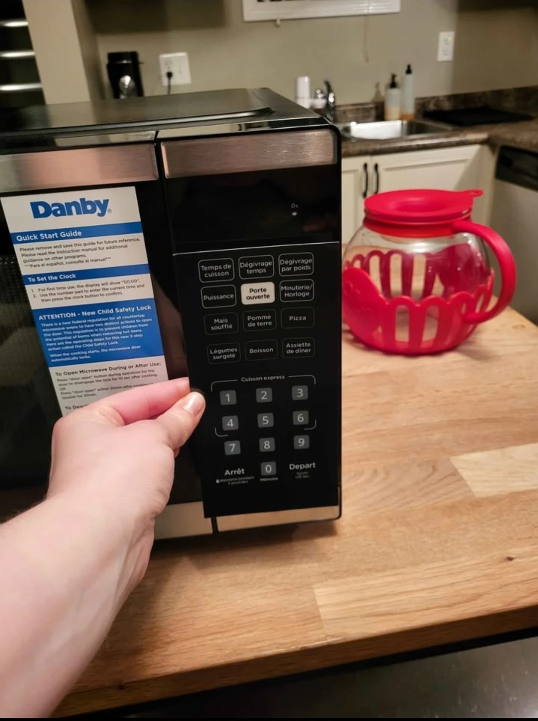 Danby Microwave Control Panel Sticker - photo 3