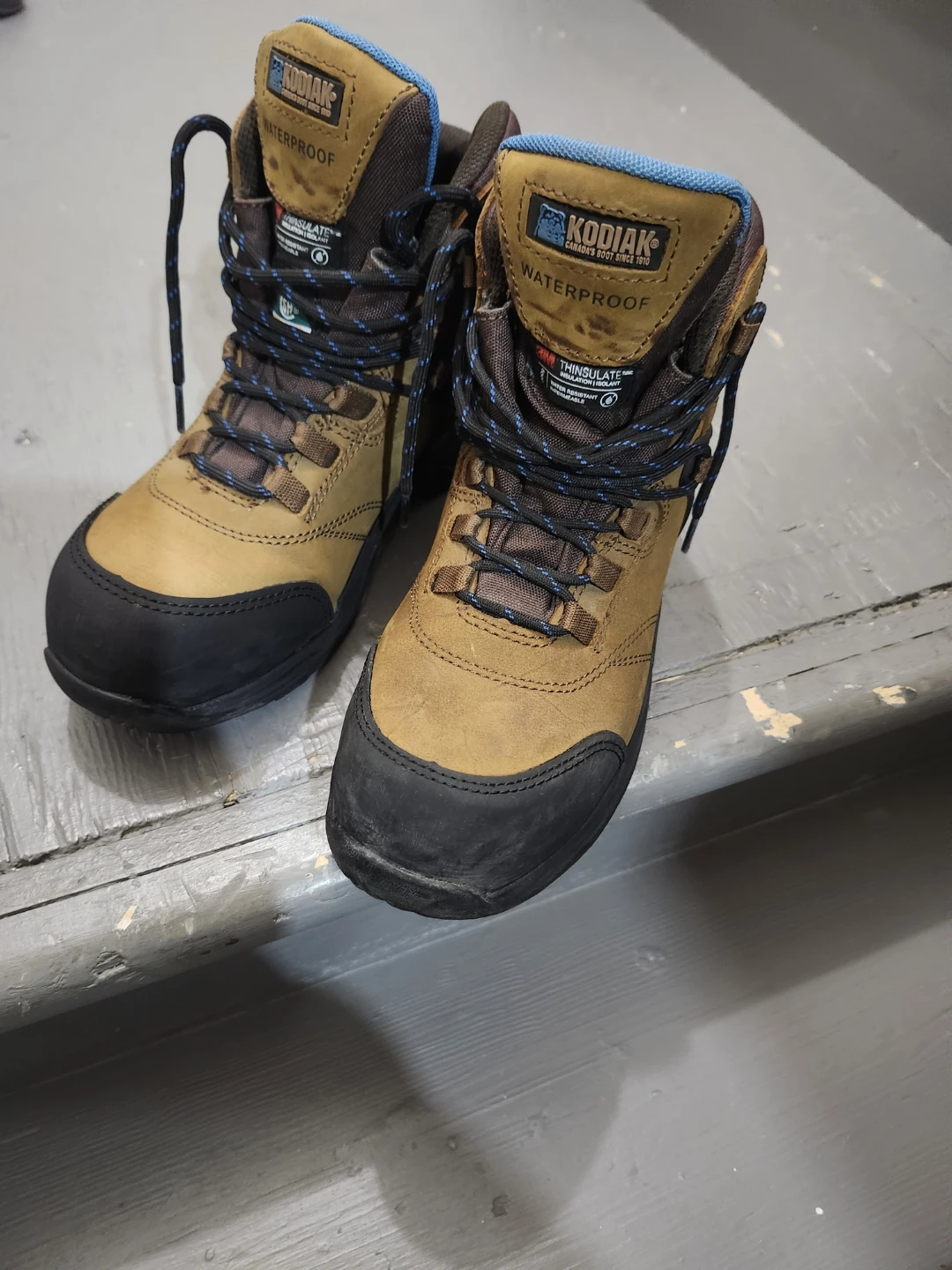 Kodiak Waterproof Work Boots - Size 8.5 US