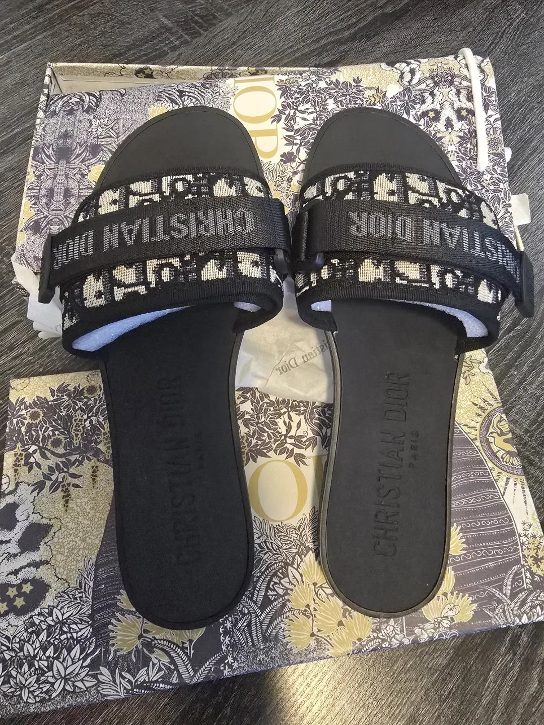 Christian Dior Black Sandals Size 41