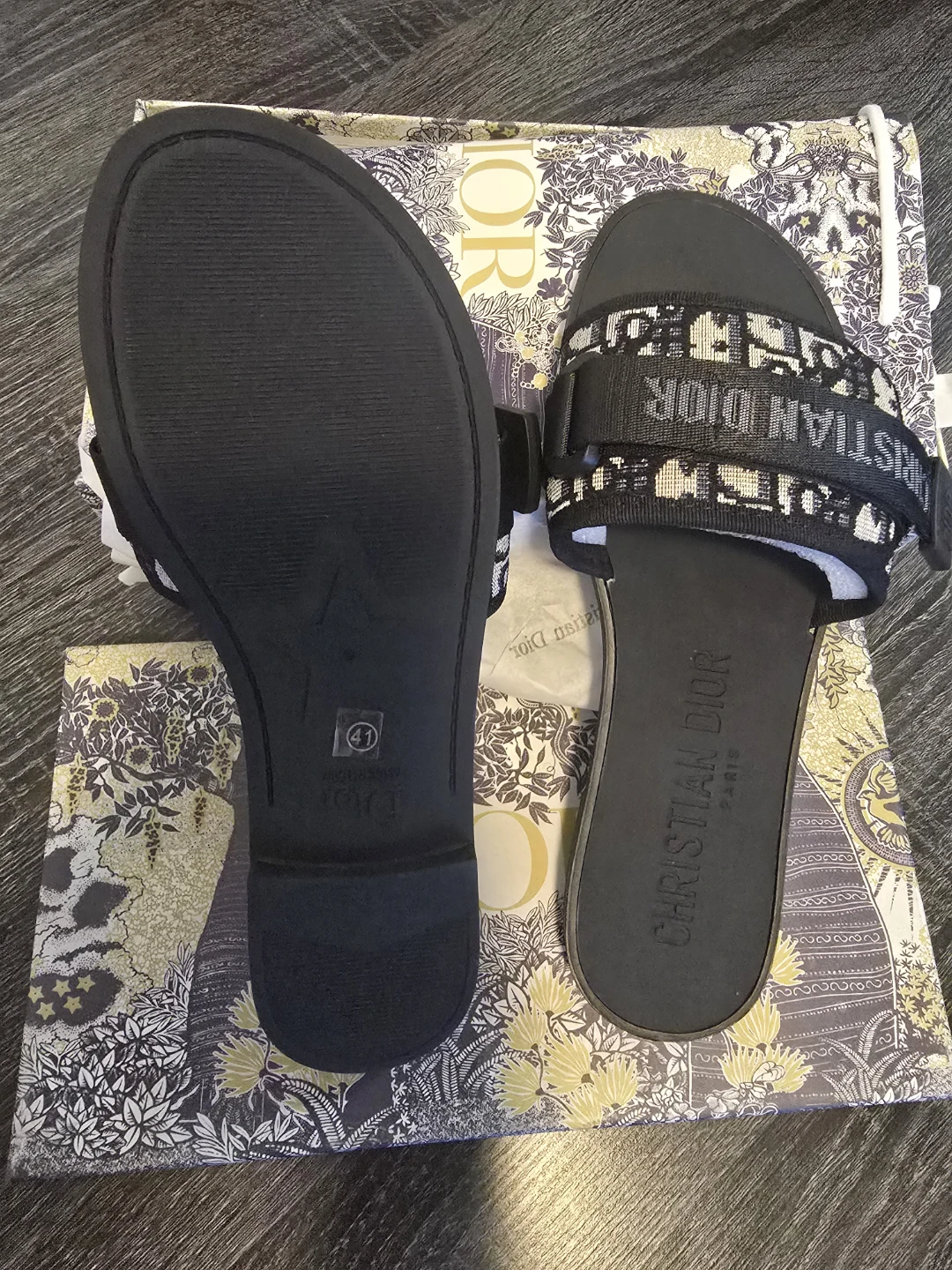 Christian Dior Black Sandals Size 41 - photo 3