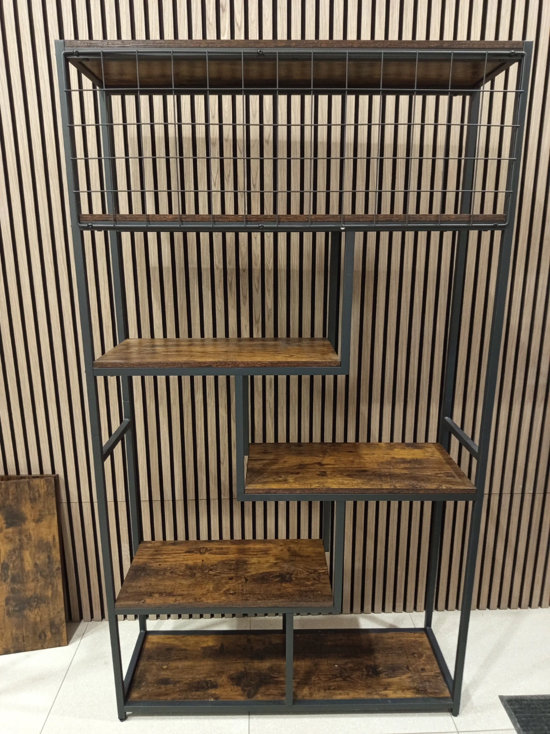 Industrial Style Bookcase Shelf Unit - photo 2