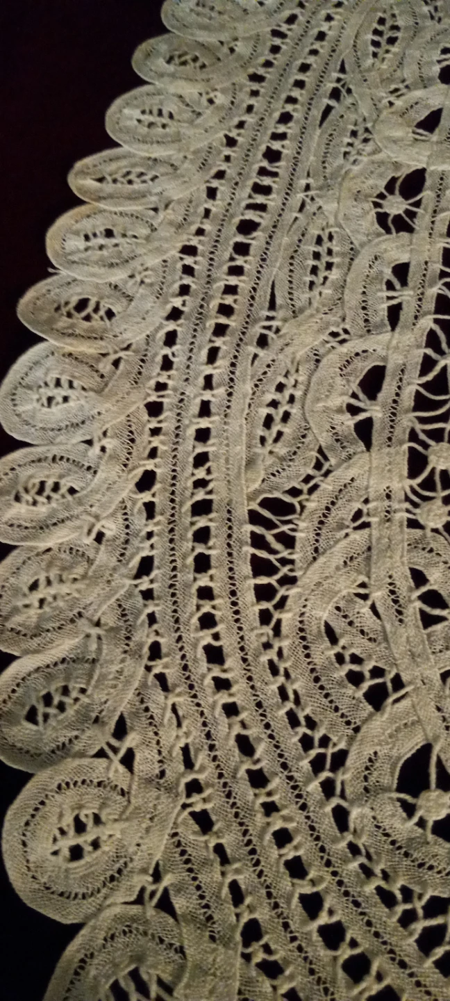 White Oval Lace Doily