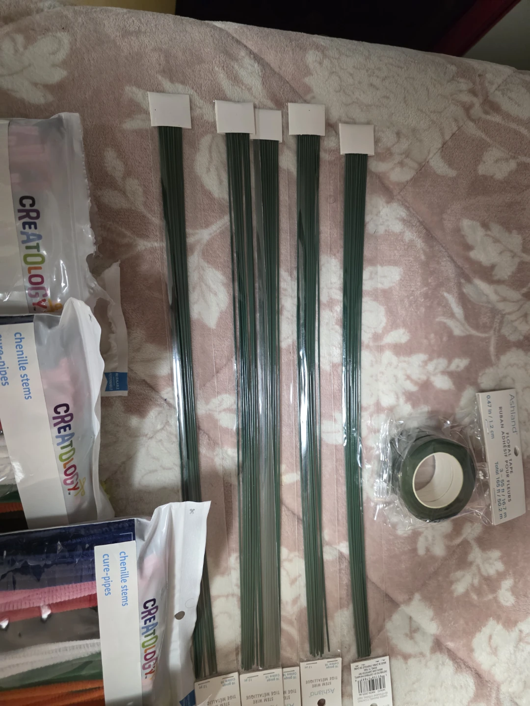 Craft Supplies Bundle: Pipe Cleaners, Floral Wire, Glue Gun - photo 5