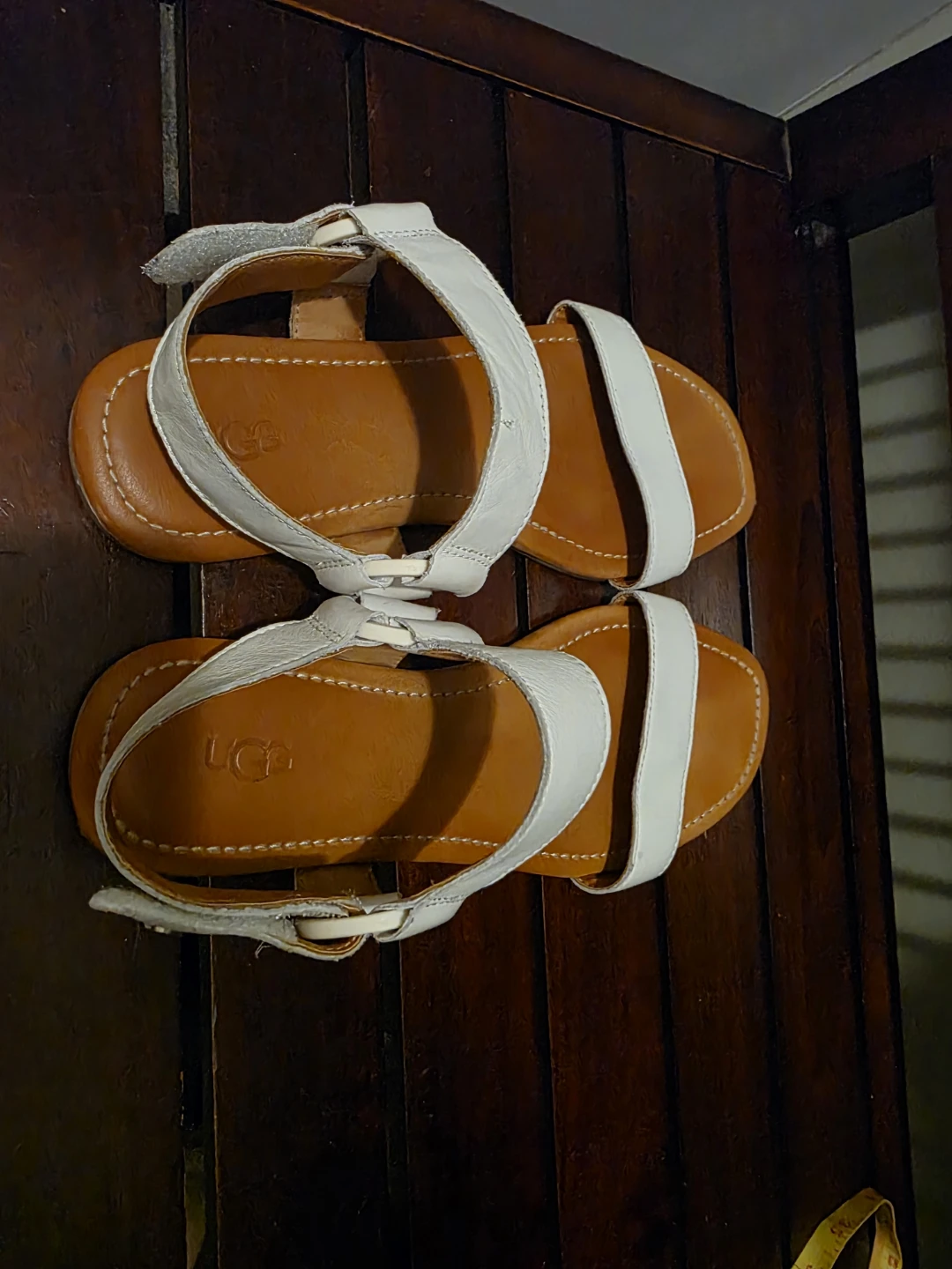 UGG White Leather Strap Sandals available until Mar 10. - photo 2