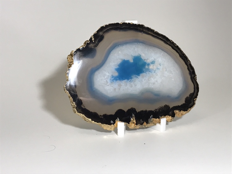 Gold Trimmed Agate Slice