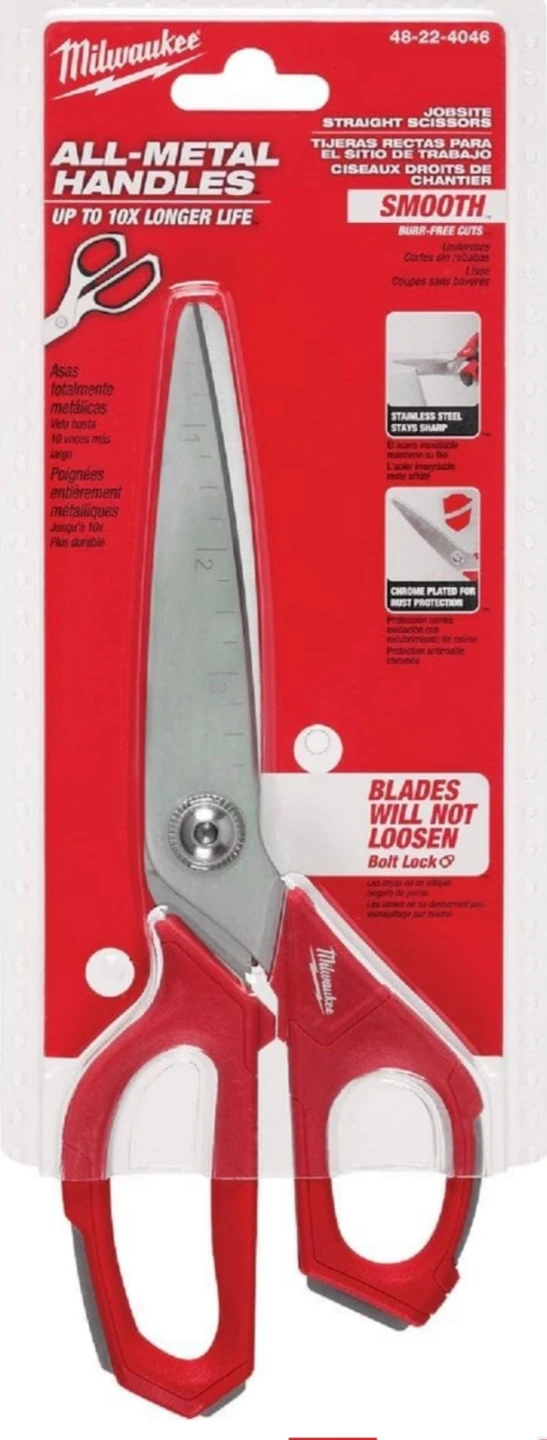 Milwaukee Tool Jobsite Straight Scissors