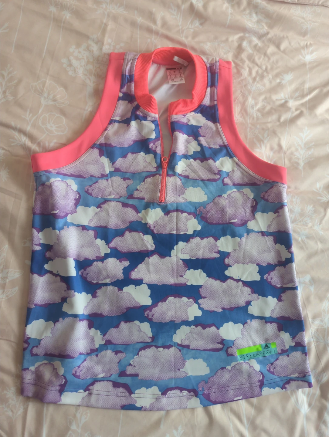 Adidas StellaSport Cloud Print Athletic Top & Leggings Set - photo 2