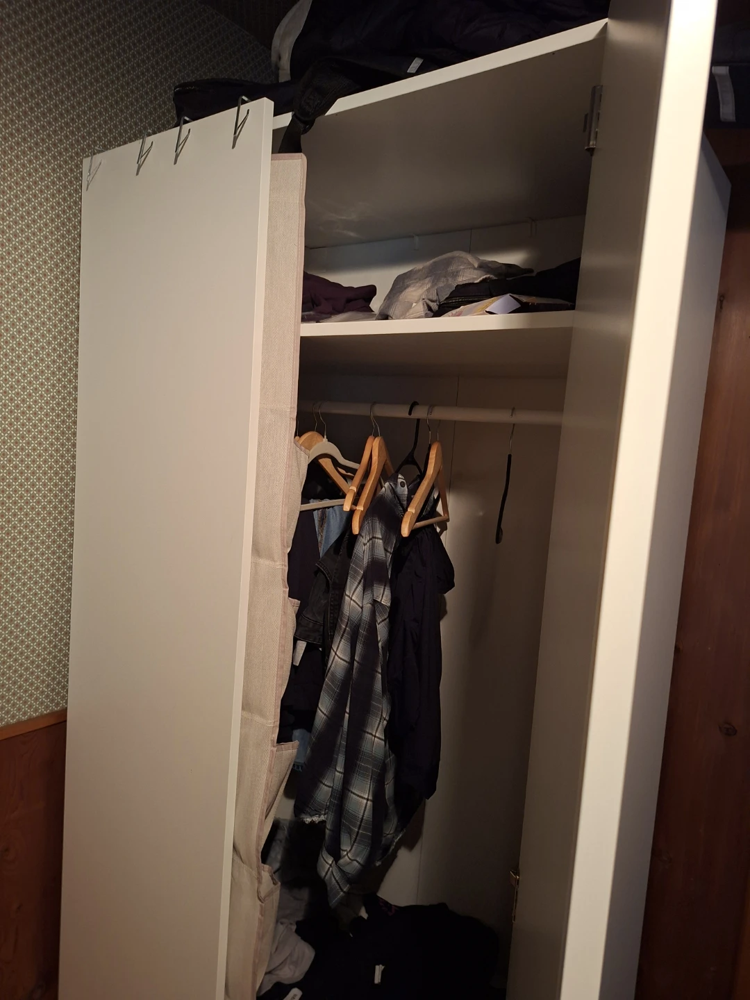 White Wardrobe with Double Doors - photo 2
