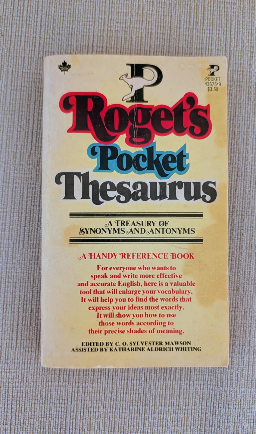 Roget's Pocket Thesaurus