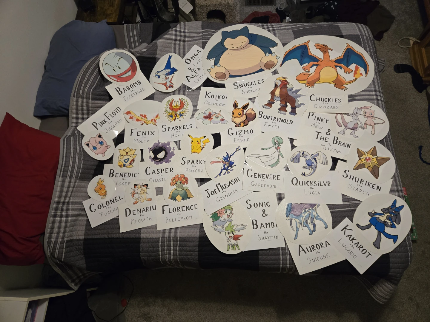 Pokemon Cutouts with Character Names - photo 2