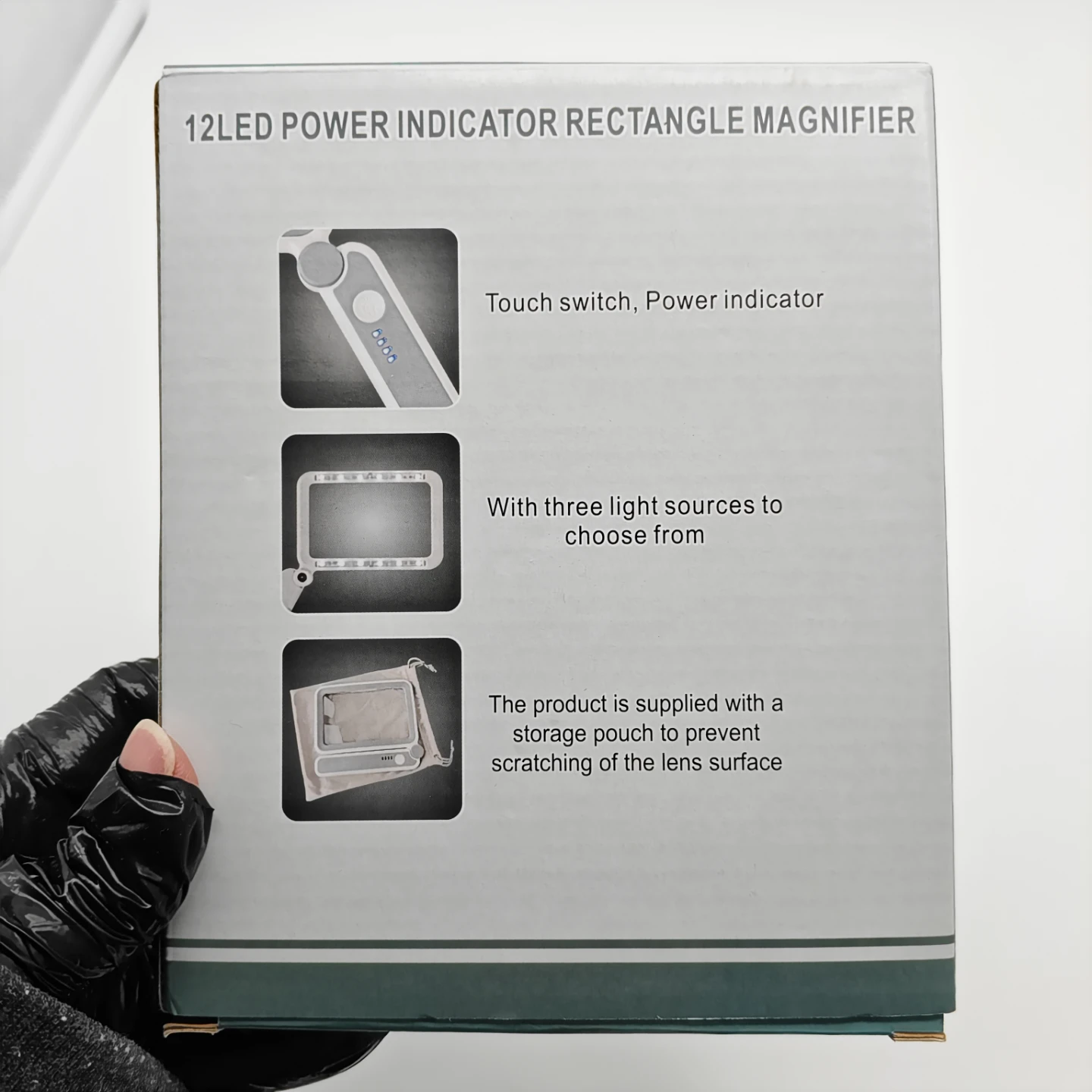 12 LED Power Indicator Rectangle Magnifier - photo 3