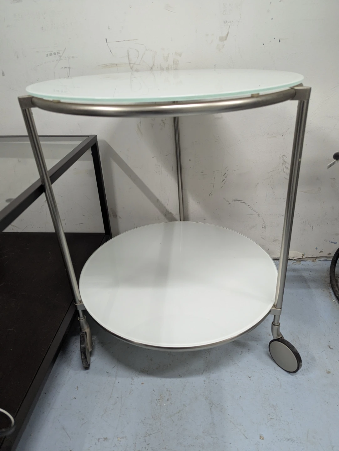Glass Top Serving Cart