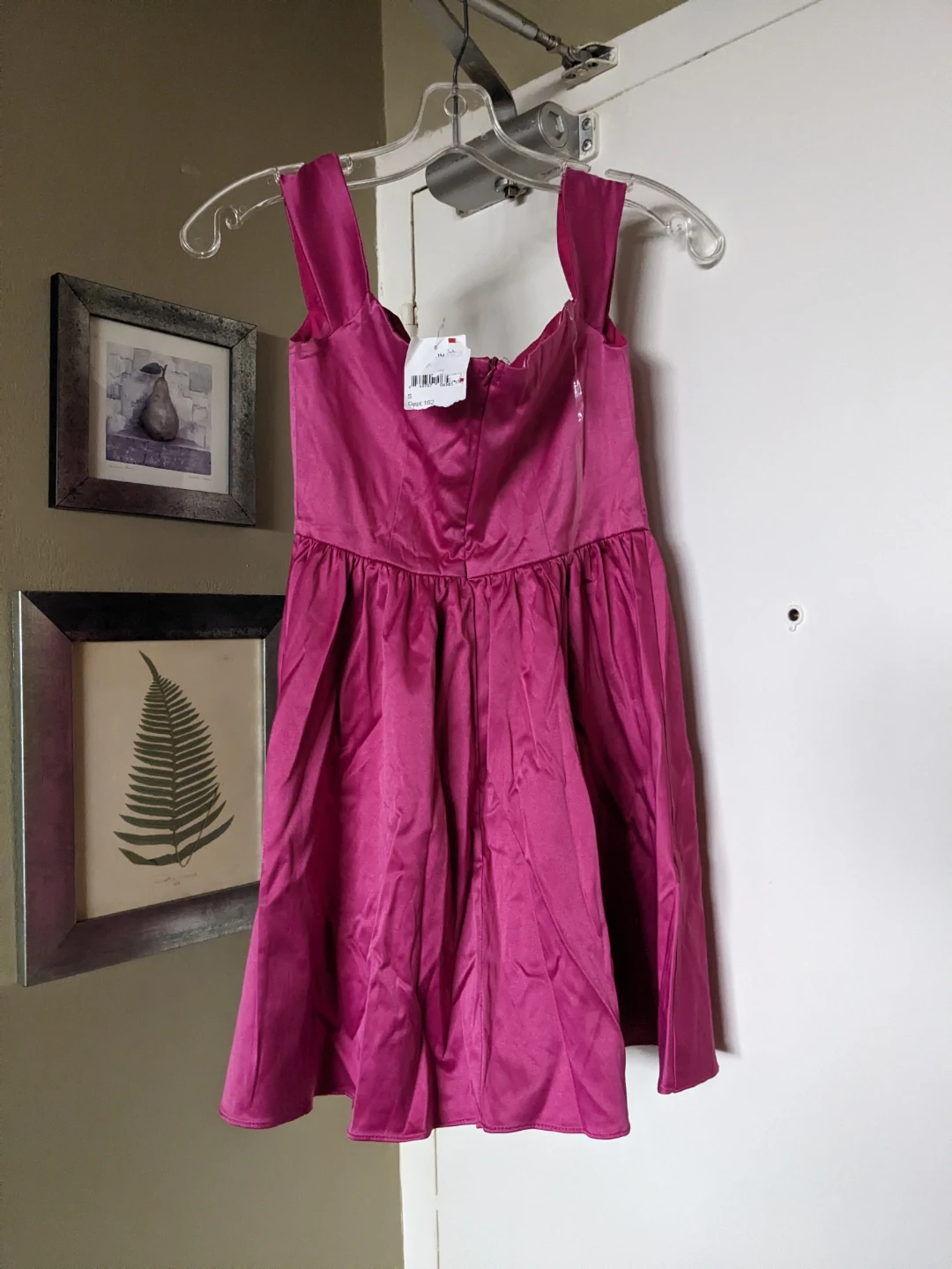 Pink Satin Dress size 12 Teen