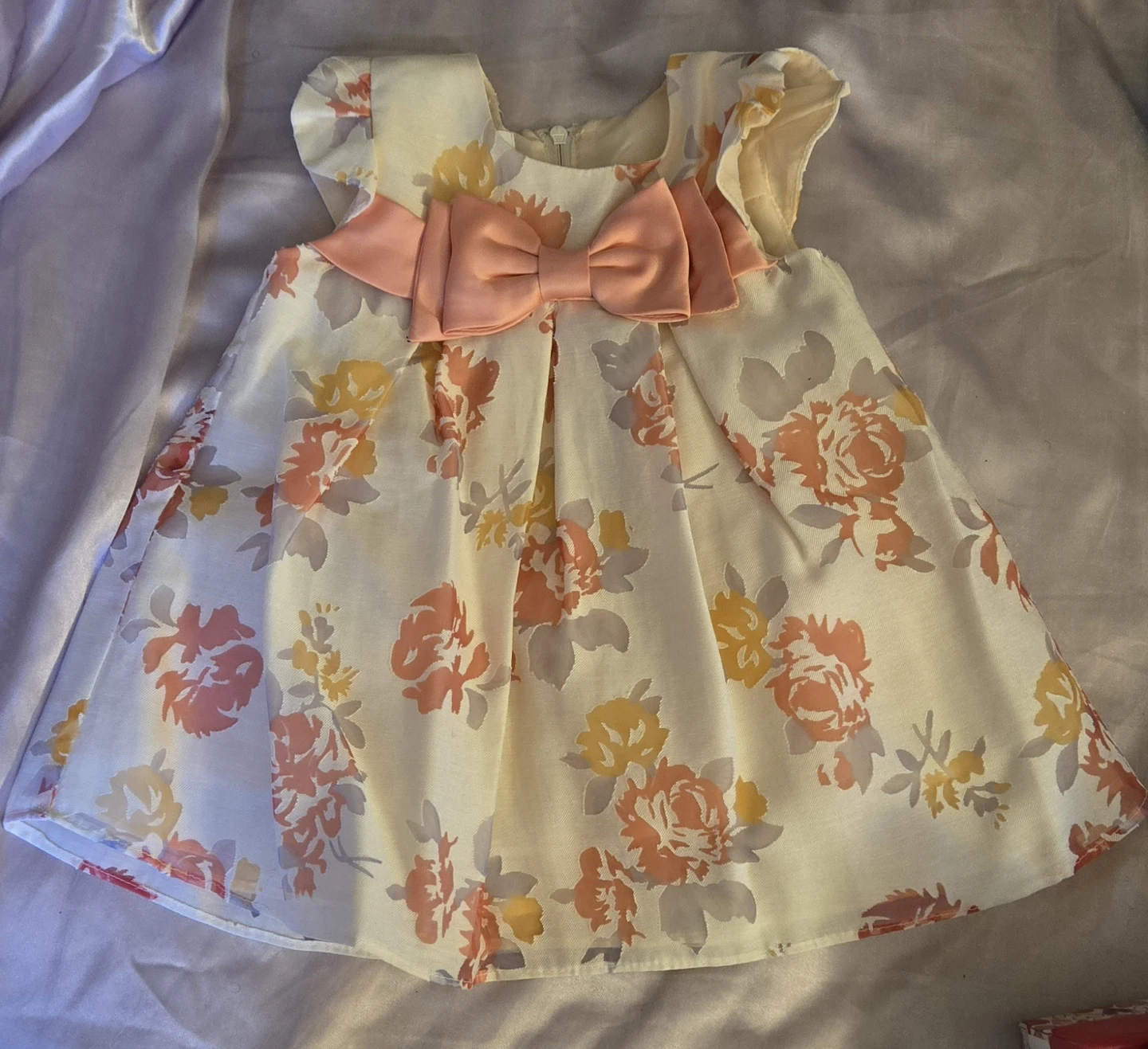 Baby Girl Floral Dress and Shoes Set