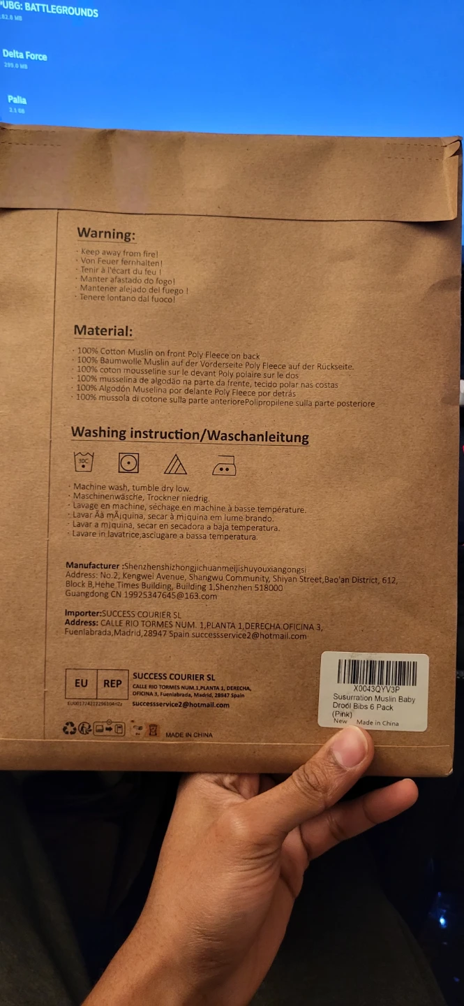 Susurration Muslin Baby Drooling Bibs - photo 3