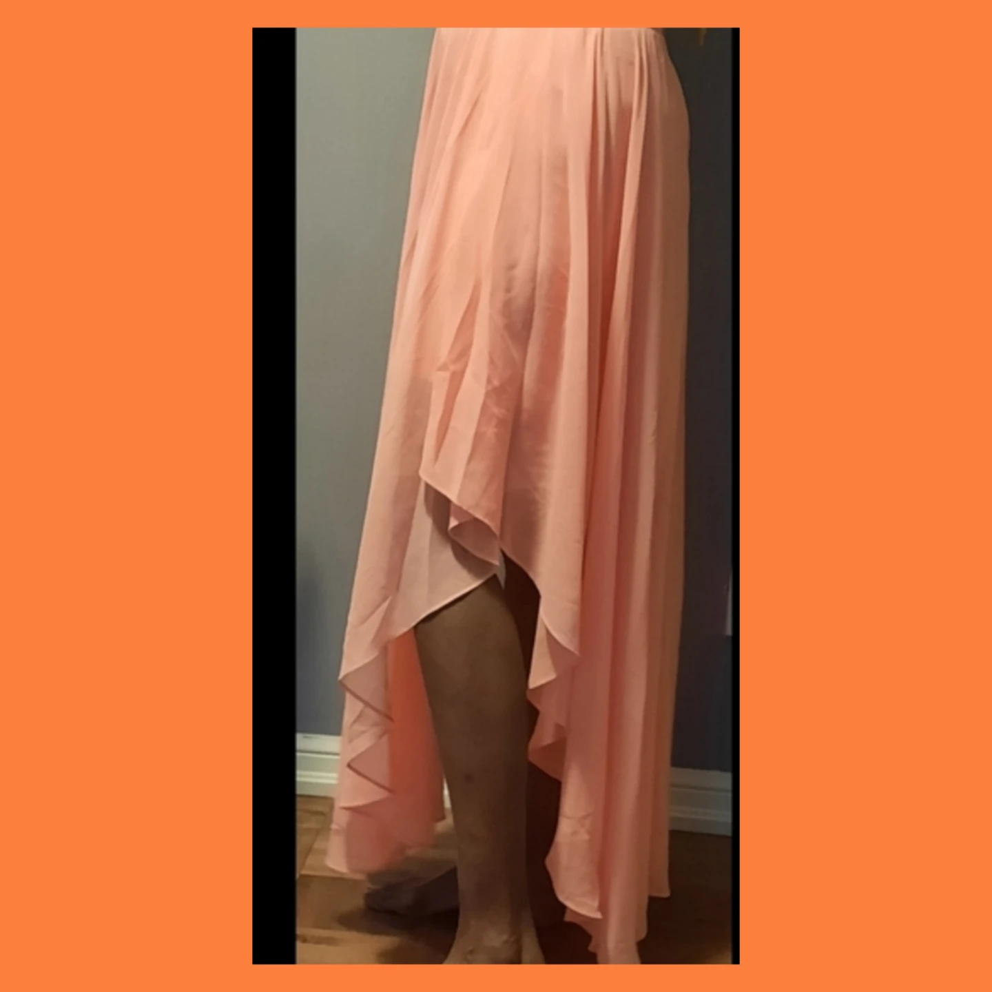 Women's High-Low Skirt - Peach - photo 3
