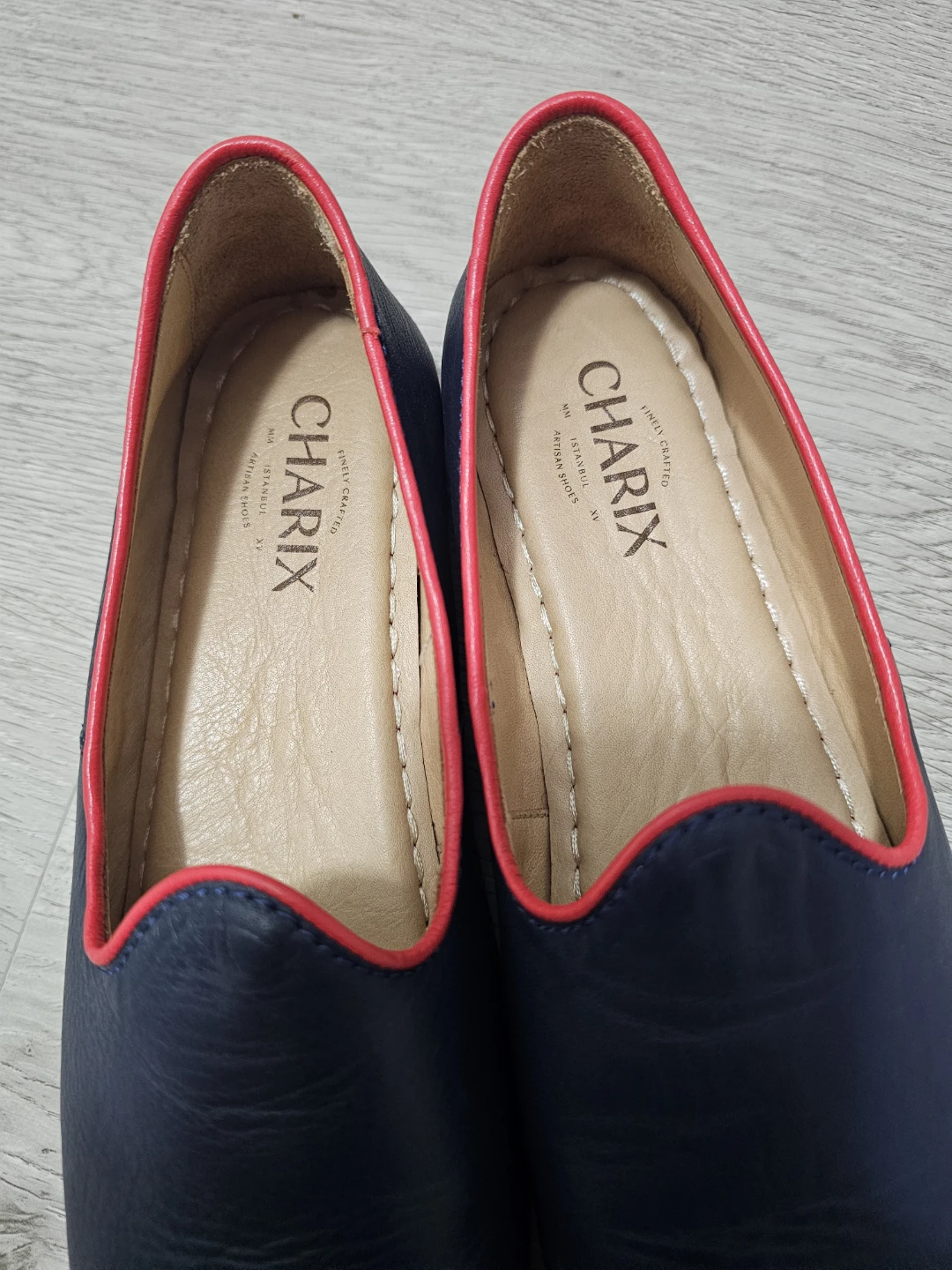 CHARIX Navy Leather Loafers - photo 5