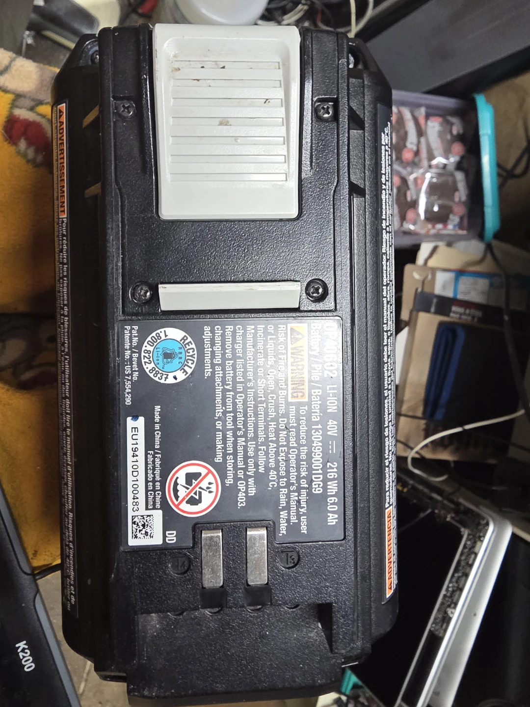 Ryobi 40V Lithium HP 6Ah Battery - photo 3