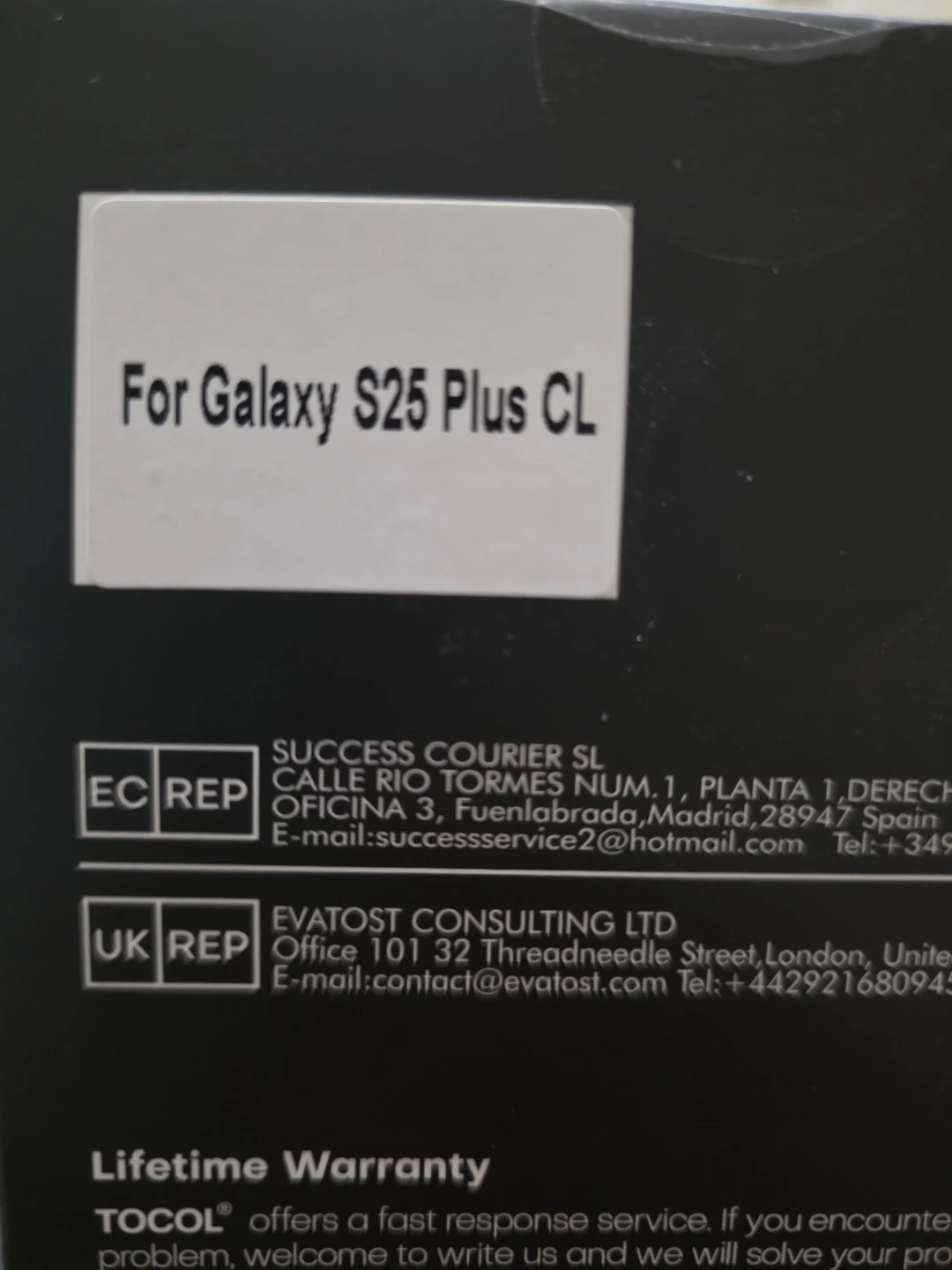 2 pack Screen protector for Samsung Galaxy S25 Plus CL