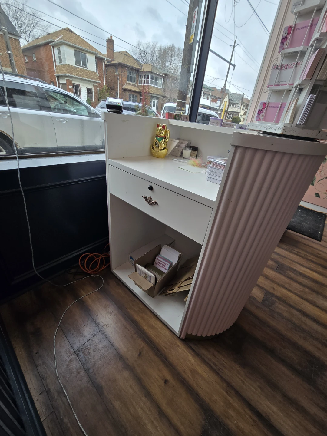 Pink Fluted Retail Counter / Reception Desk - photo 2