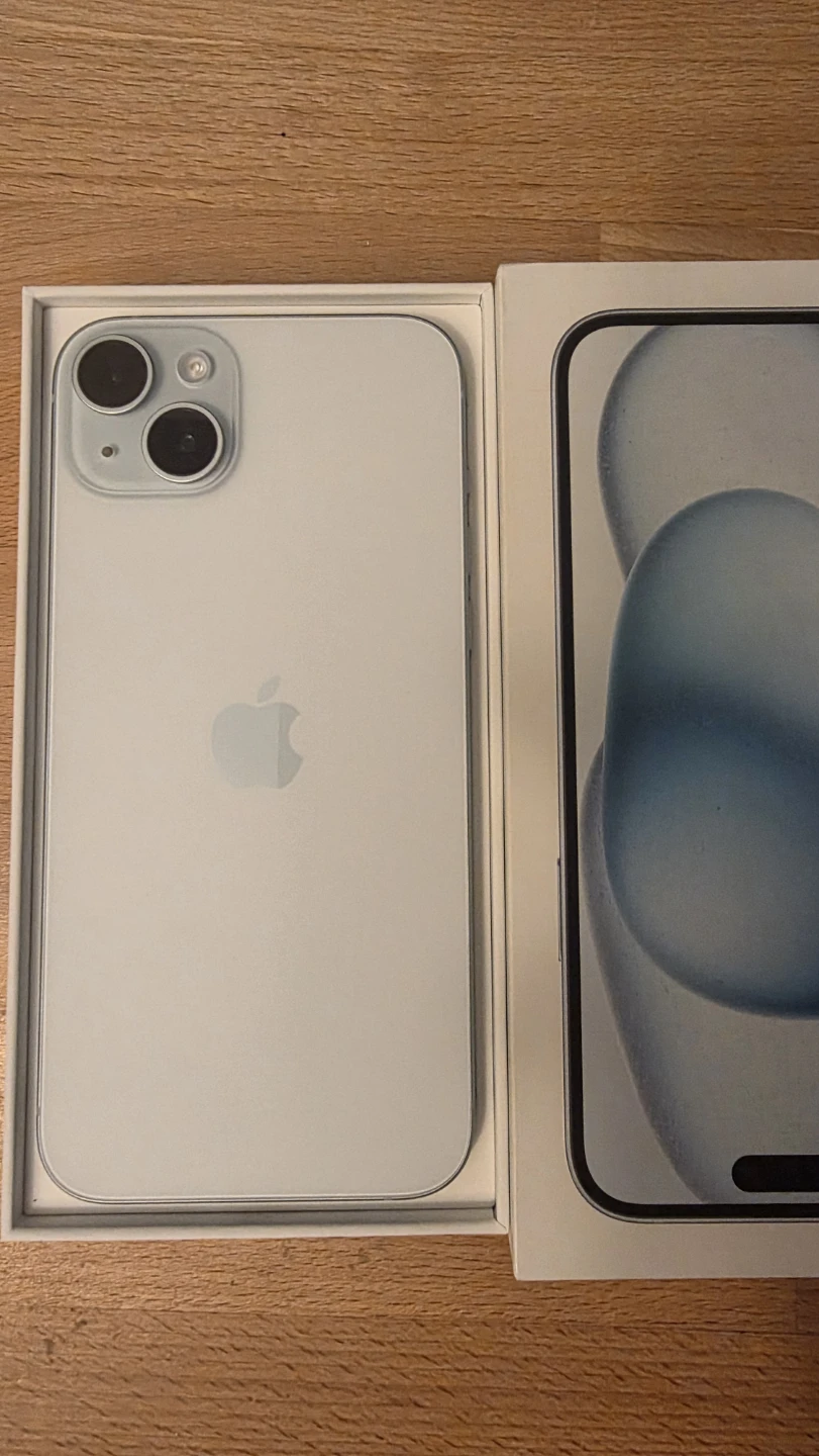 Apple iphone 15 plus 128gb White factory unlocked  like new - photo 2