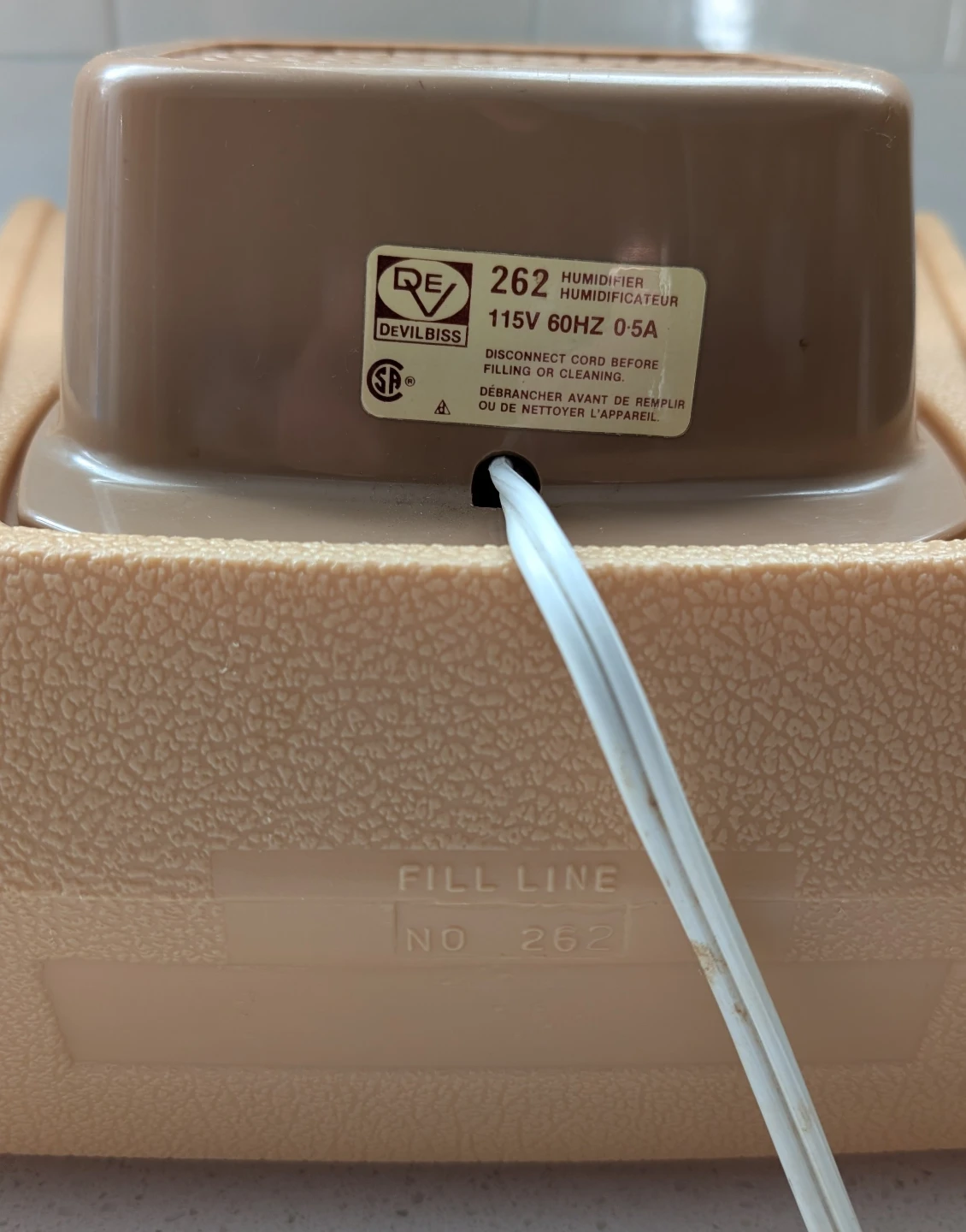 DeVilbiss  Cool mist Humidifier - photo 2