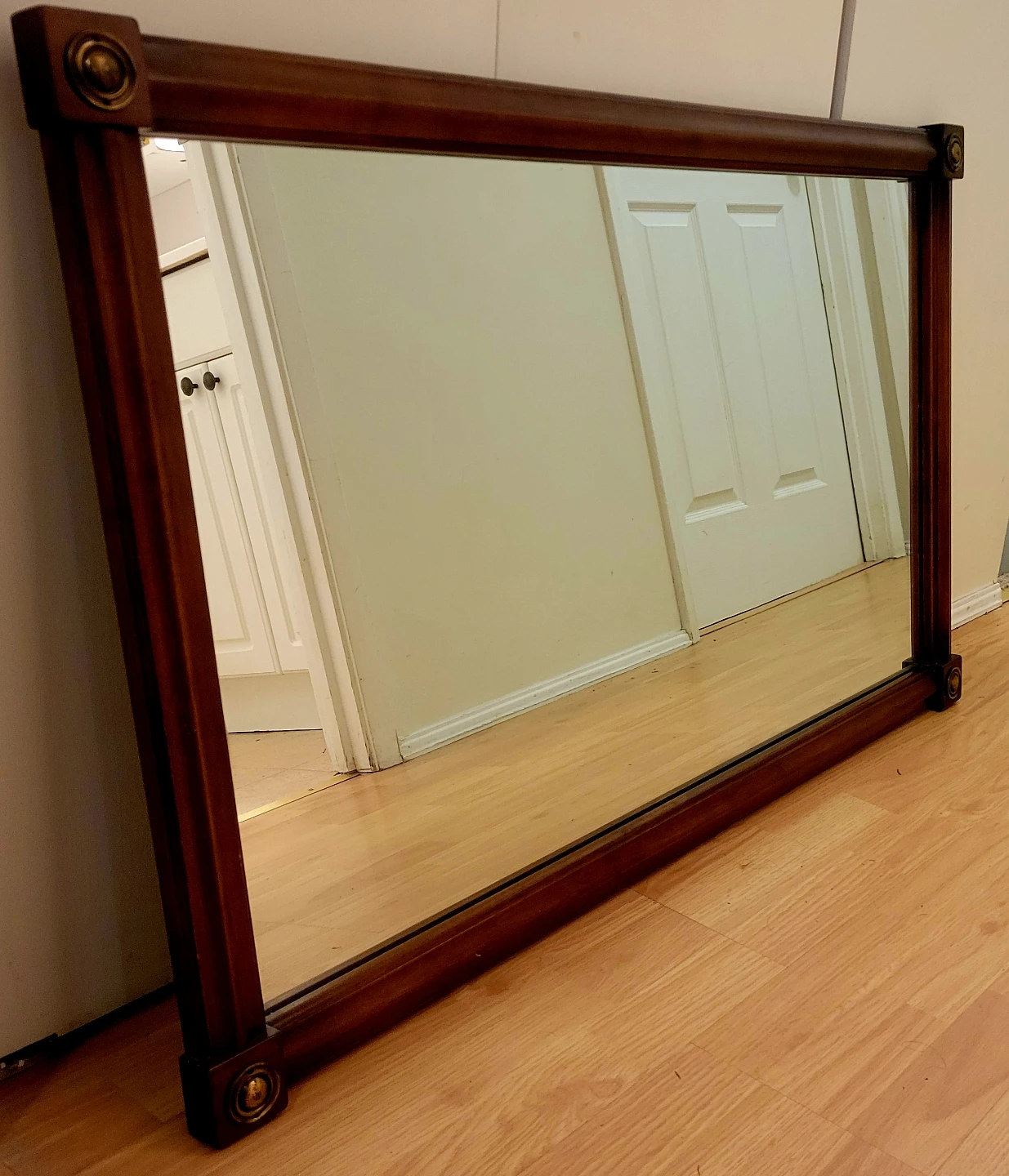 Solid Cherry Wooden Framed Mirror