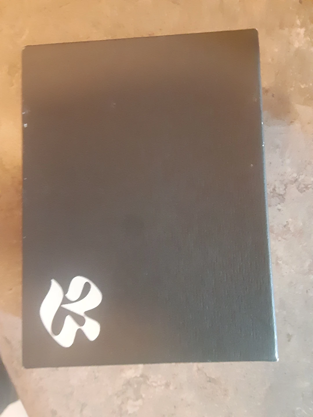 Black keepsake box with stylized Hbc logo 🥕