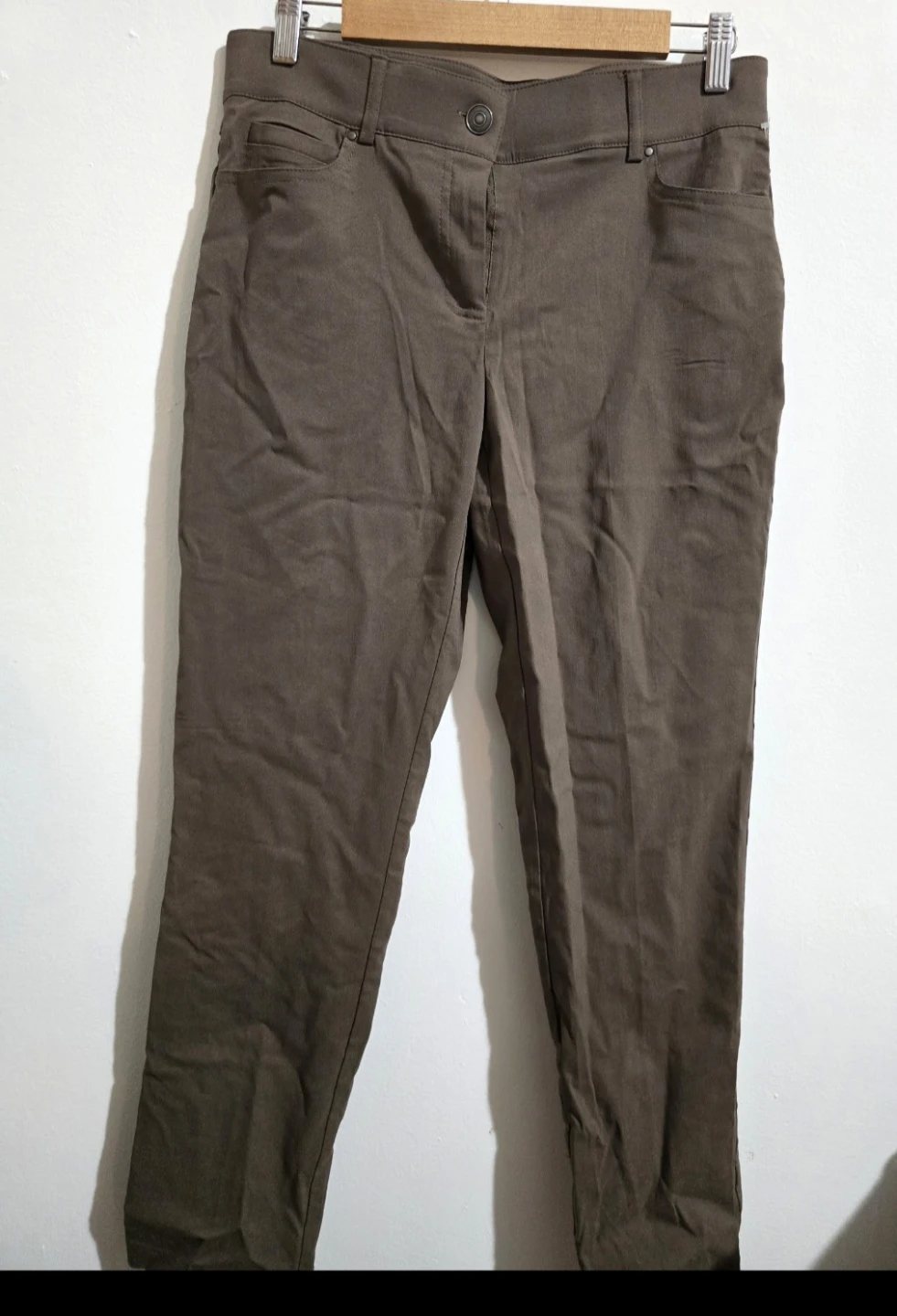 ​New Linda Matthews Stretch Pants - Brown - Size 10