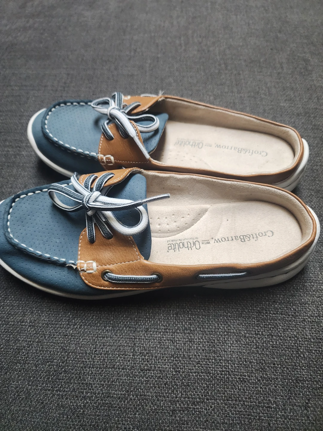 Croft & Barrow Blue & Tan Shoes
