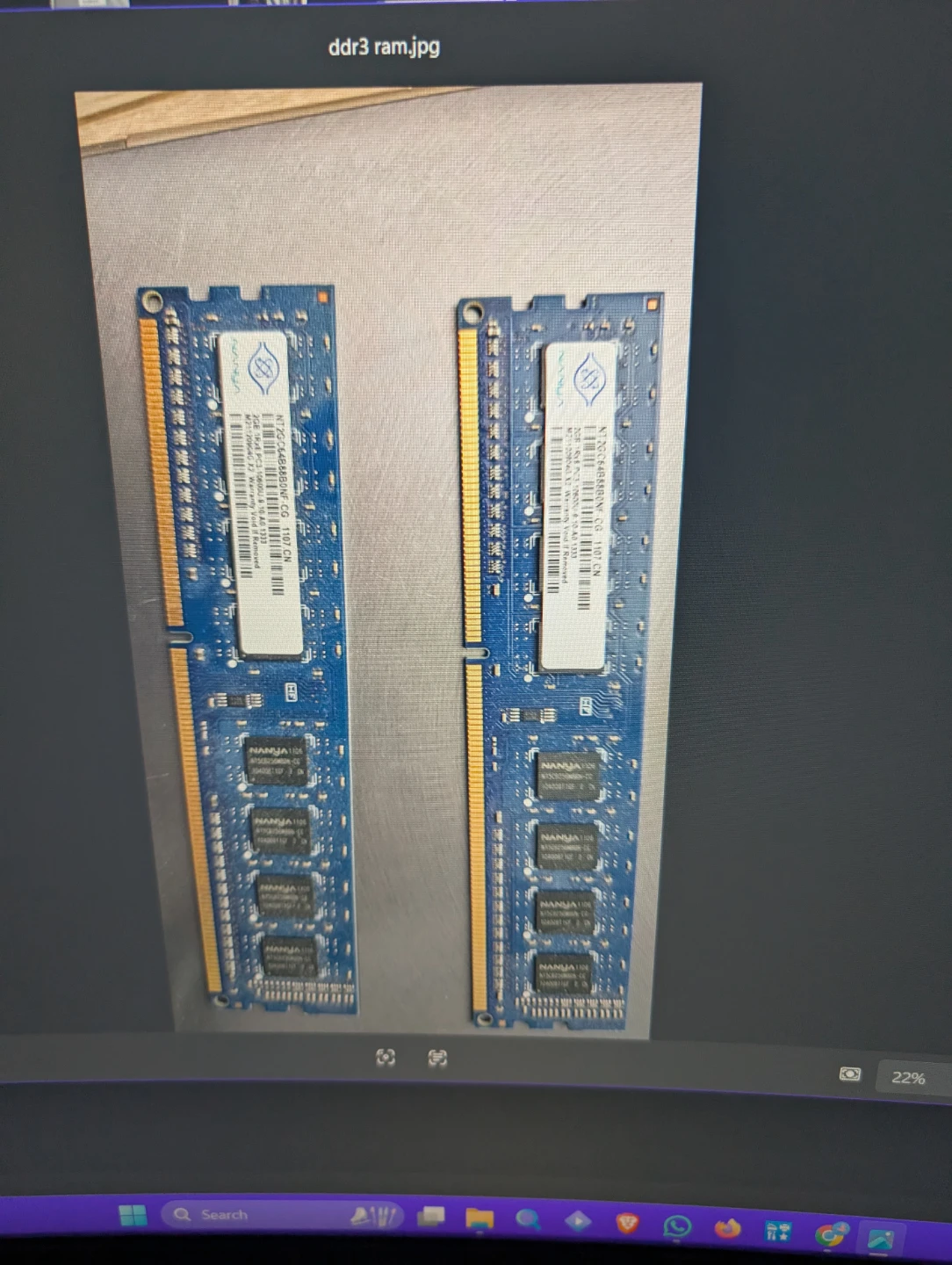2x DDR3 RAM Modules