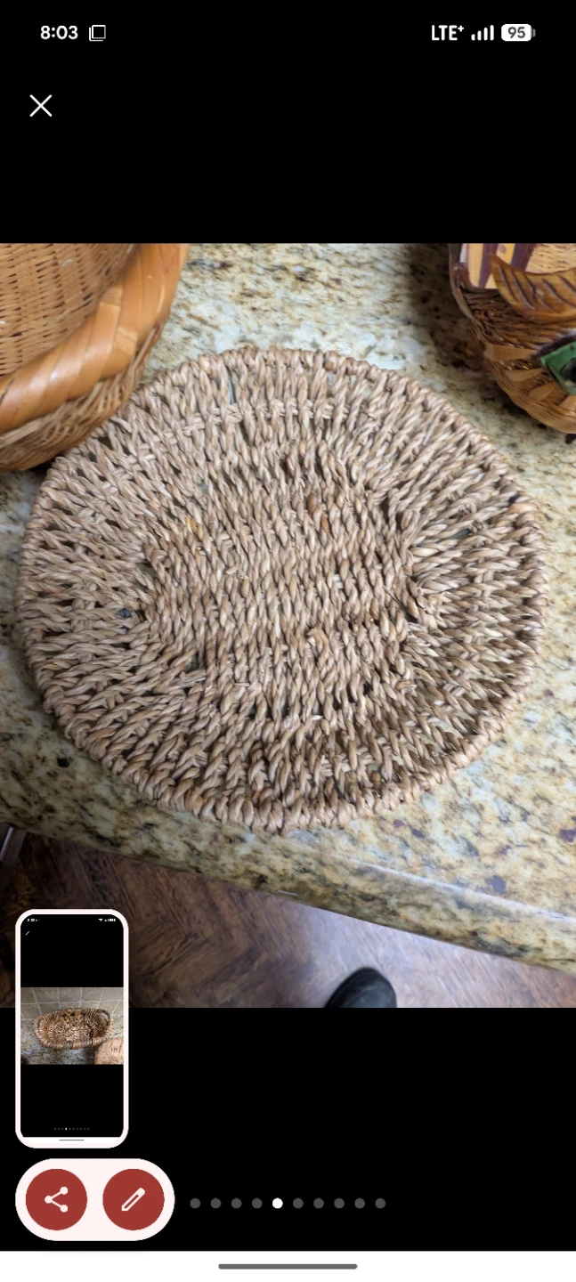 Assorted Wicker Baskets and Trays - photo 5