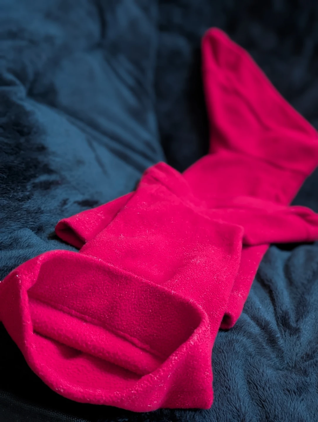 Red Fleece Boot Slippers  or socks 🧡 - photo 4