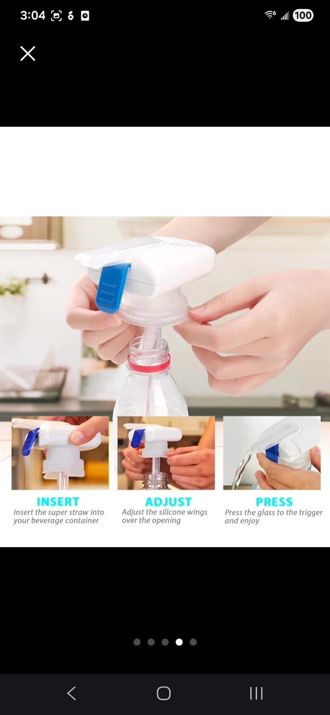 (Pack of 2) Automatic Drink Dispenser - fits most bottles - photo 4