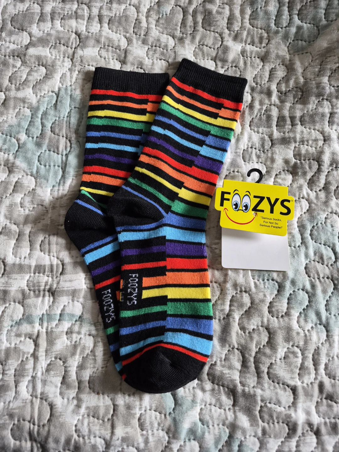 Colorful Foozys Piano Socks Brand New with Tags Size 9-11 Adult