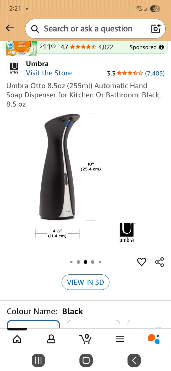 Umbra OTTO Automatic Soap Dispenser 8.5 fl. oz. - photo 5