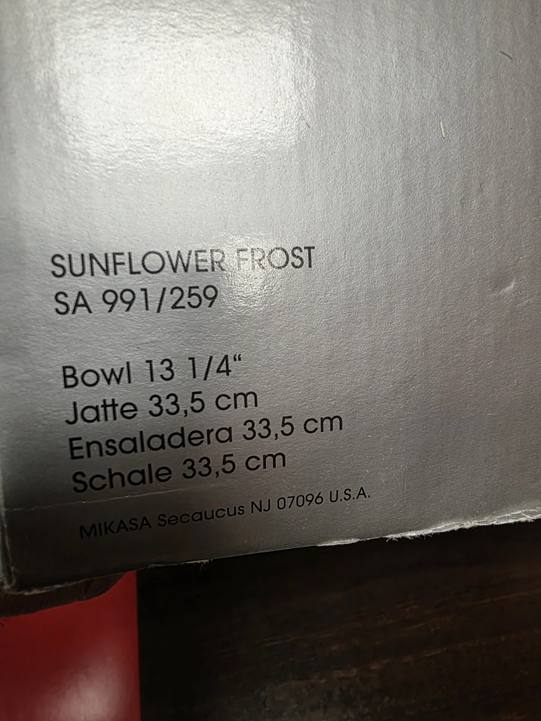 Mikasa Sunflower Frost Serving Bowl 13 1/4" - photo 4