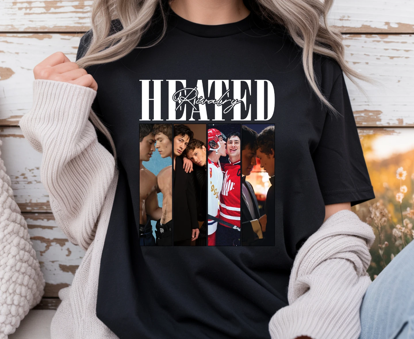 Heated Rivalry Hockey Romance Graphic T-Shirt - photo 3