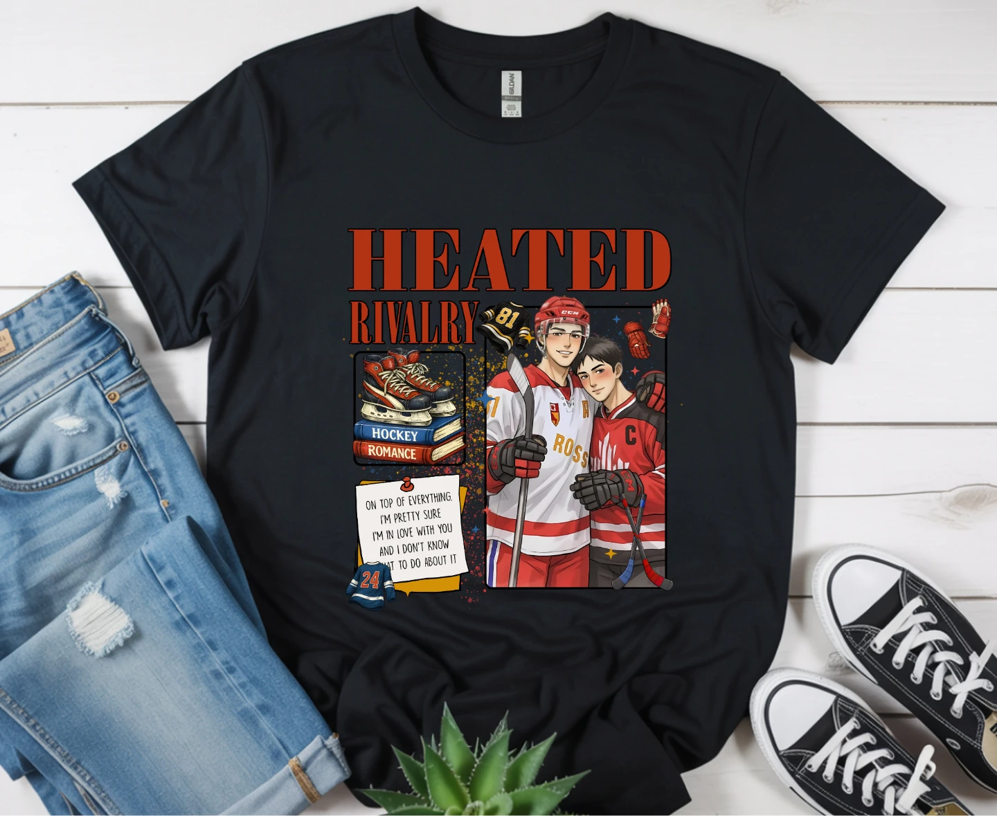 Heated Rivalry Hockey Romance Graphic T-Shirt - photo 4
