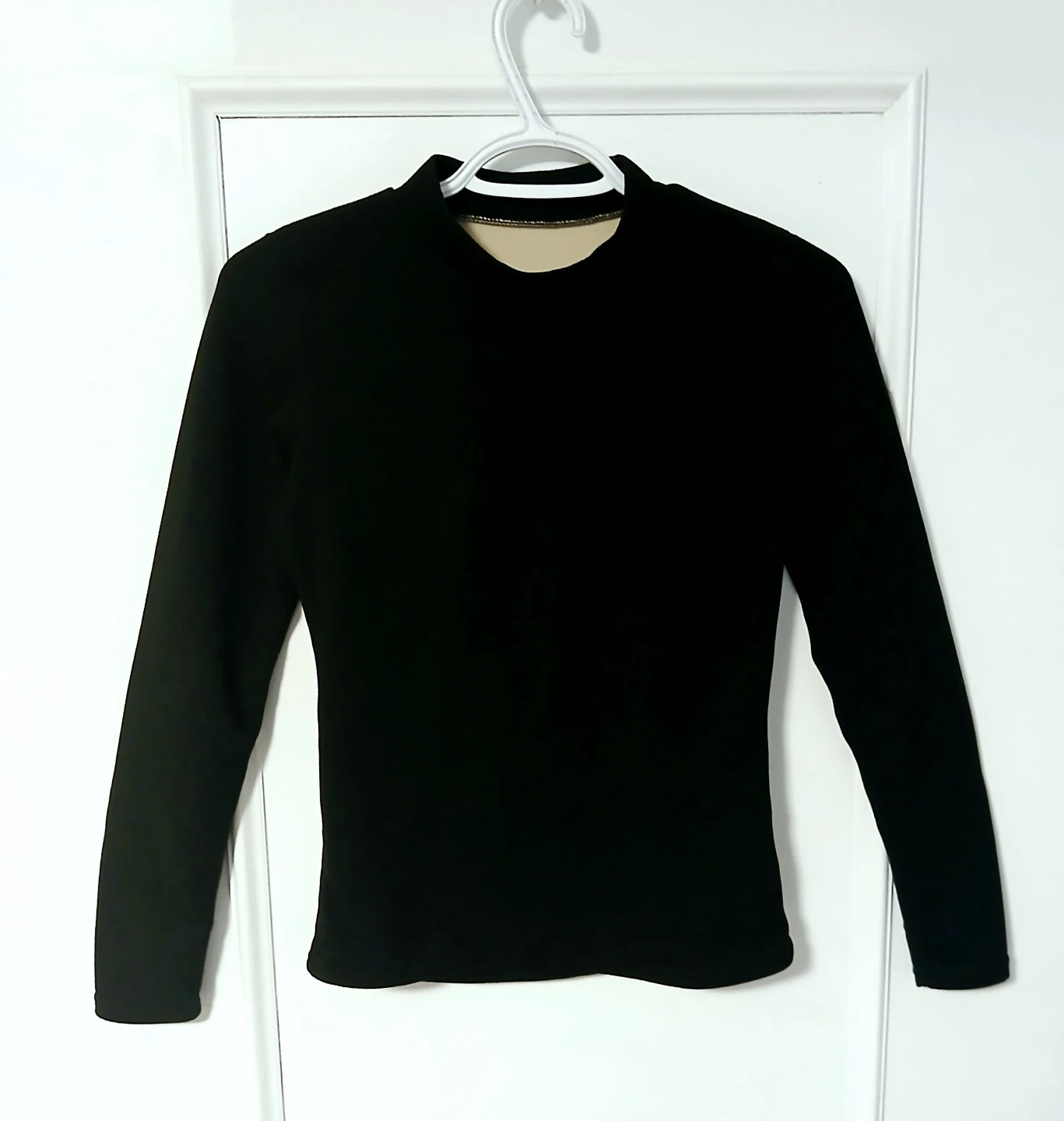 Women Small Black Long Sleeve Top