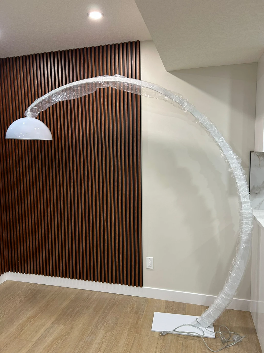White Arc Floor Lamp