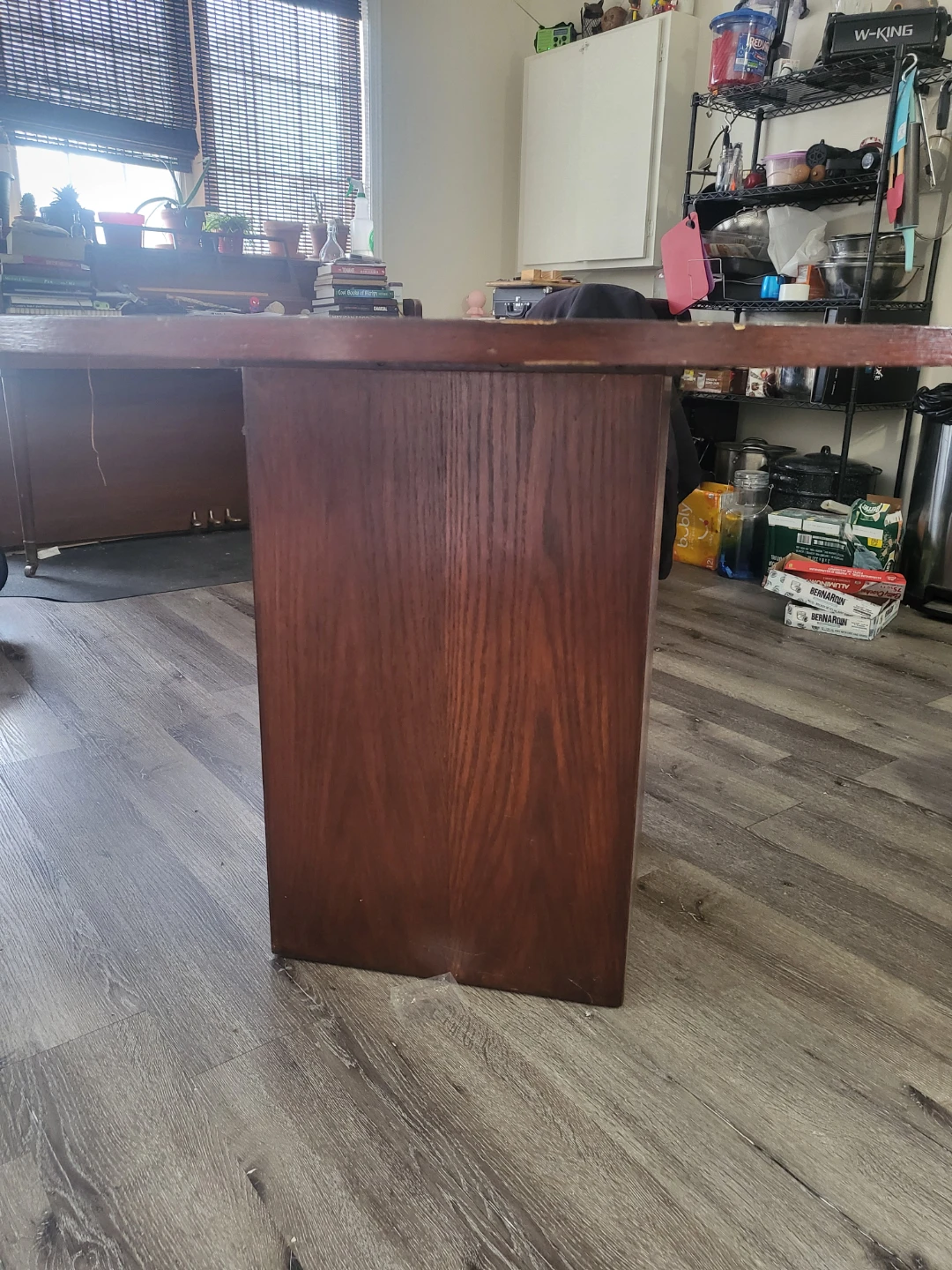 Round Oak Wooden Dining Table - photo 3