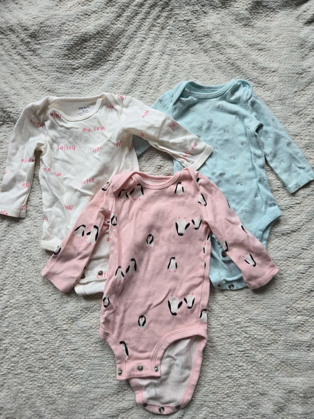 Carter's Baby Bodysuits - 3 Pack - 6 Months