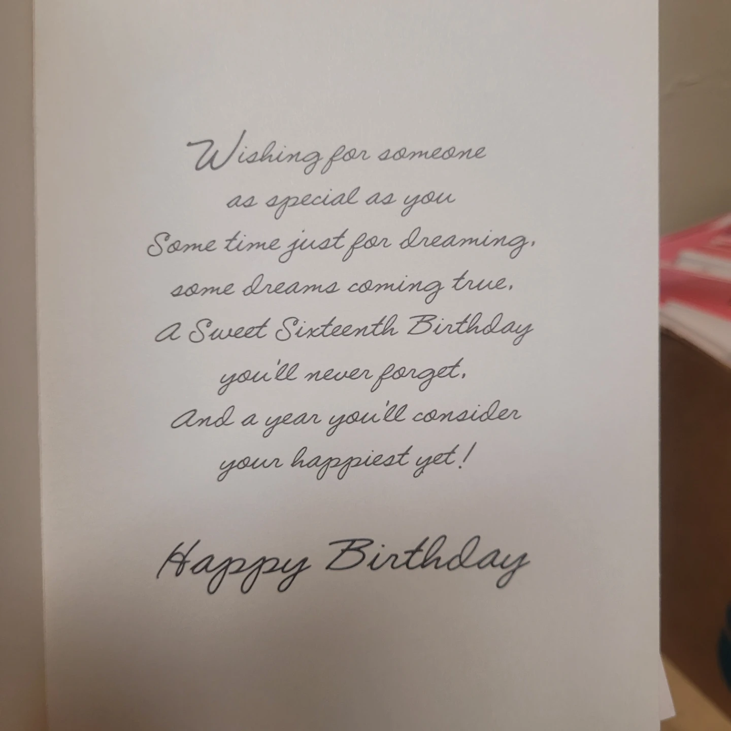 Sweet 16 Birthday Card - photo 2