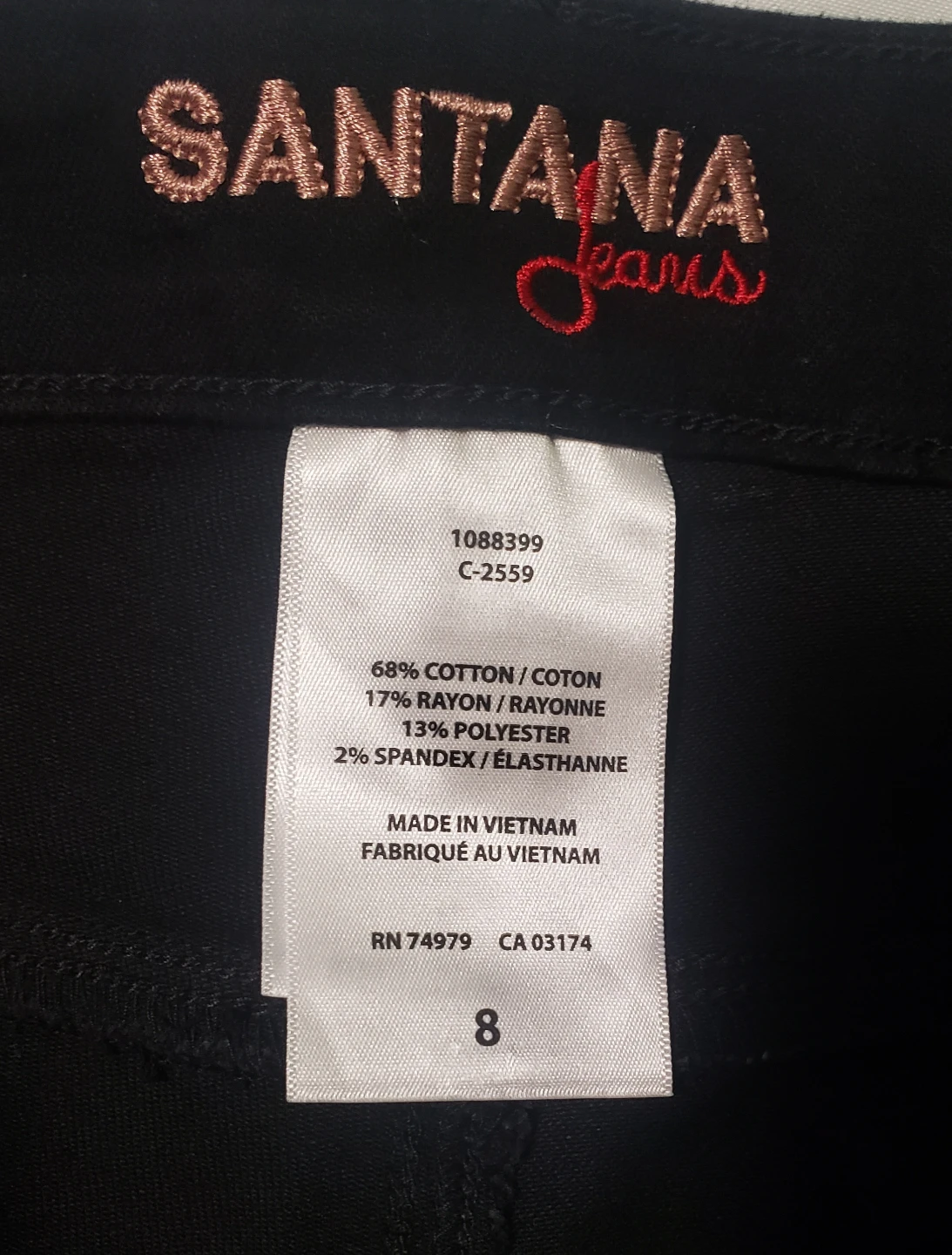 Brand new Santana Jeans Black Size 8 - photo 3