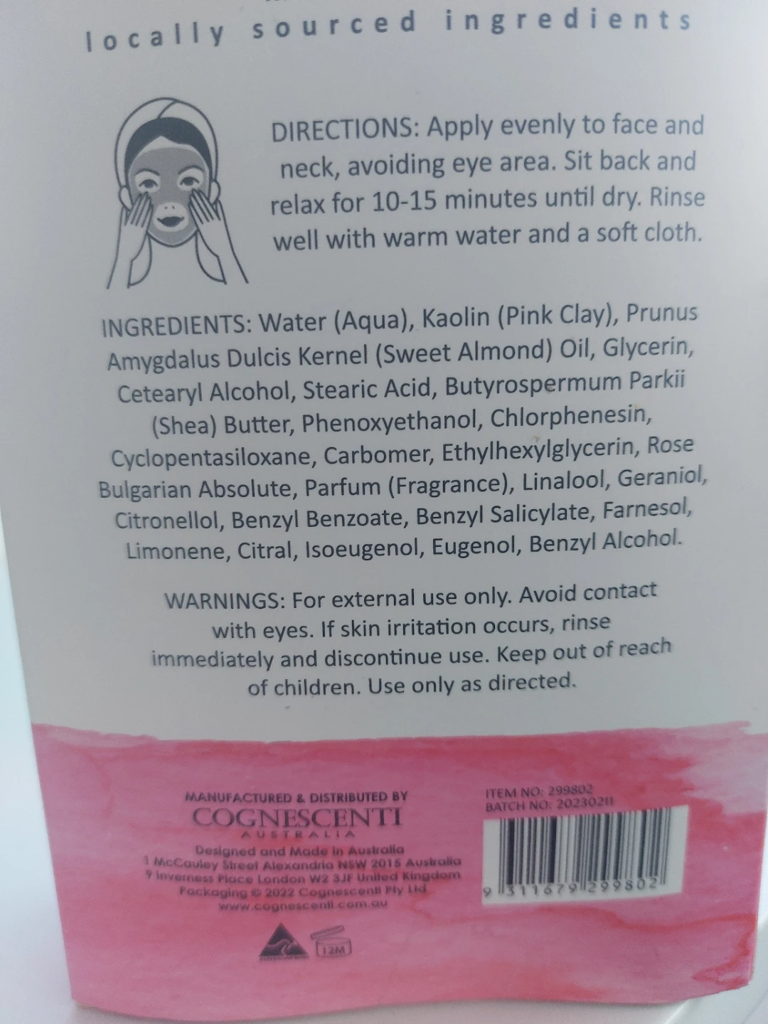Organik Botanik Australia Pink Clay & Rosewater Face Mask Pack - photo 2