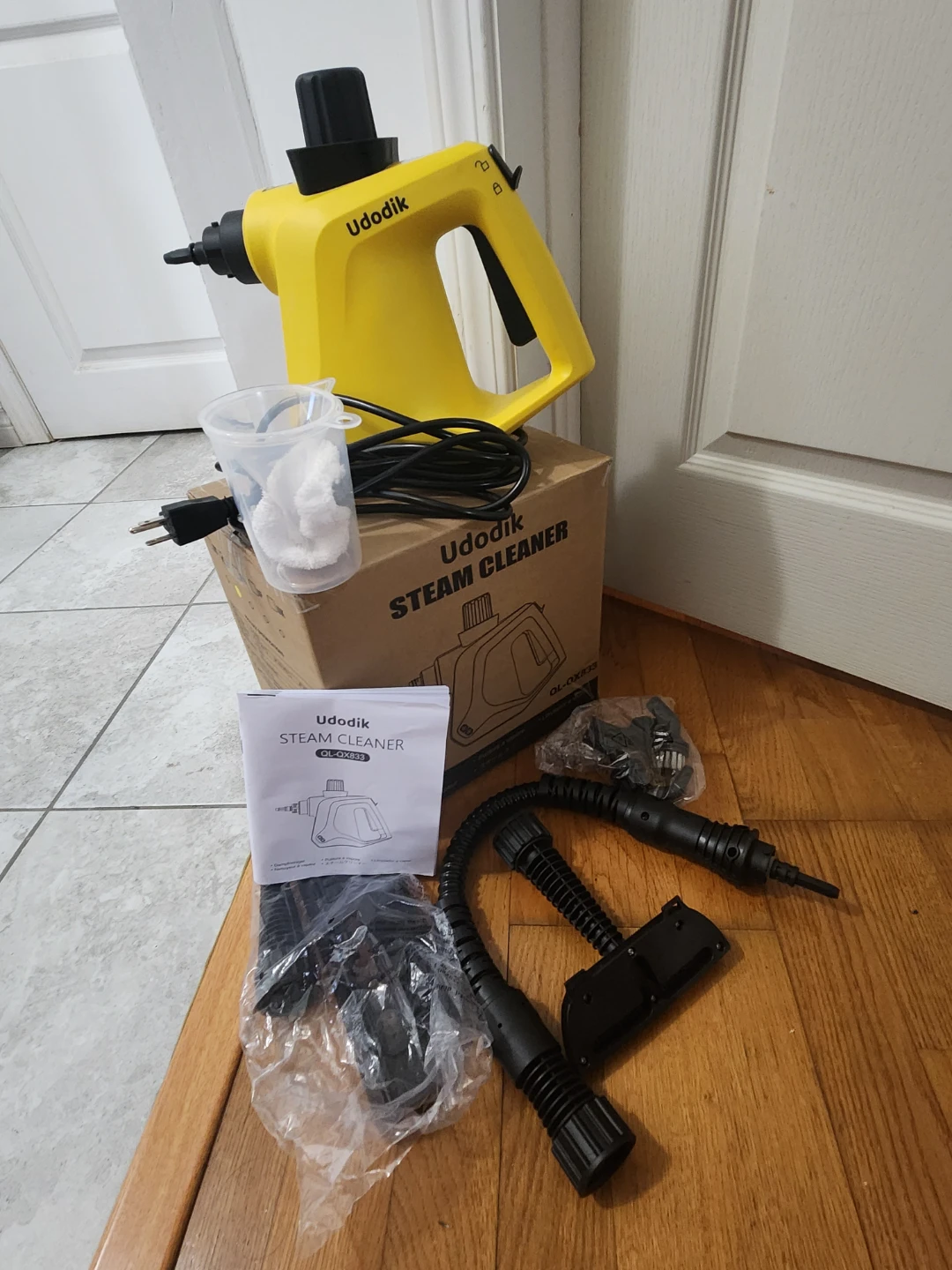 Udodik Yellow Steam Cleaner with Accessories - photo 2